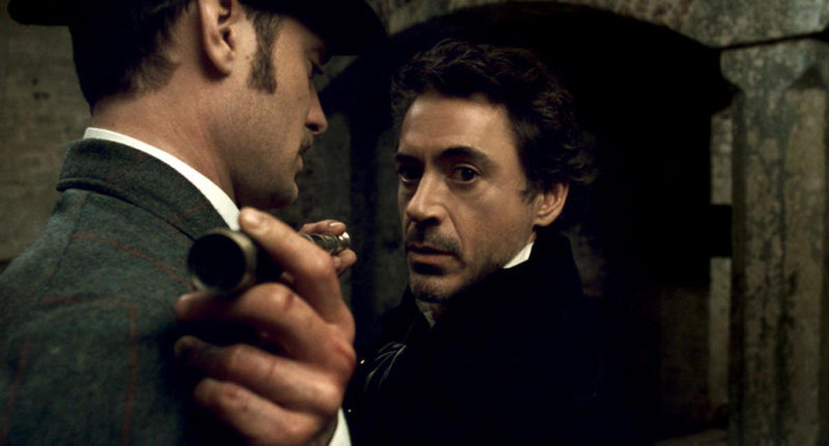 Jude Law und Robert Downey Jr. in 'Sherlock Holmes' (USA/Deutschland 2009) © Warner Home Video