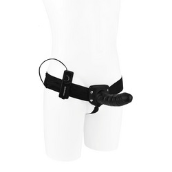 Fetish Fantasy Series - For Him Or Her Vibrating Hollow Strap-On, 15 cm