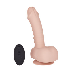 Remote Control AutoErect Vibrating Dildo, 15 cm