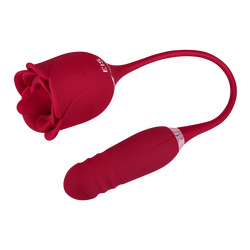 Rosenförmiger Auflegevibrator - 2 in 1, 39,8 cm