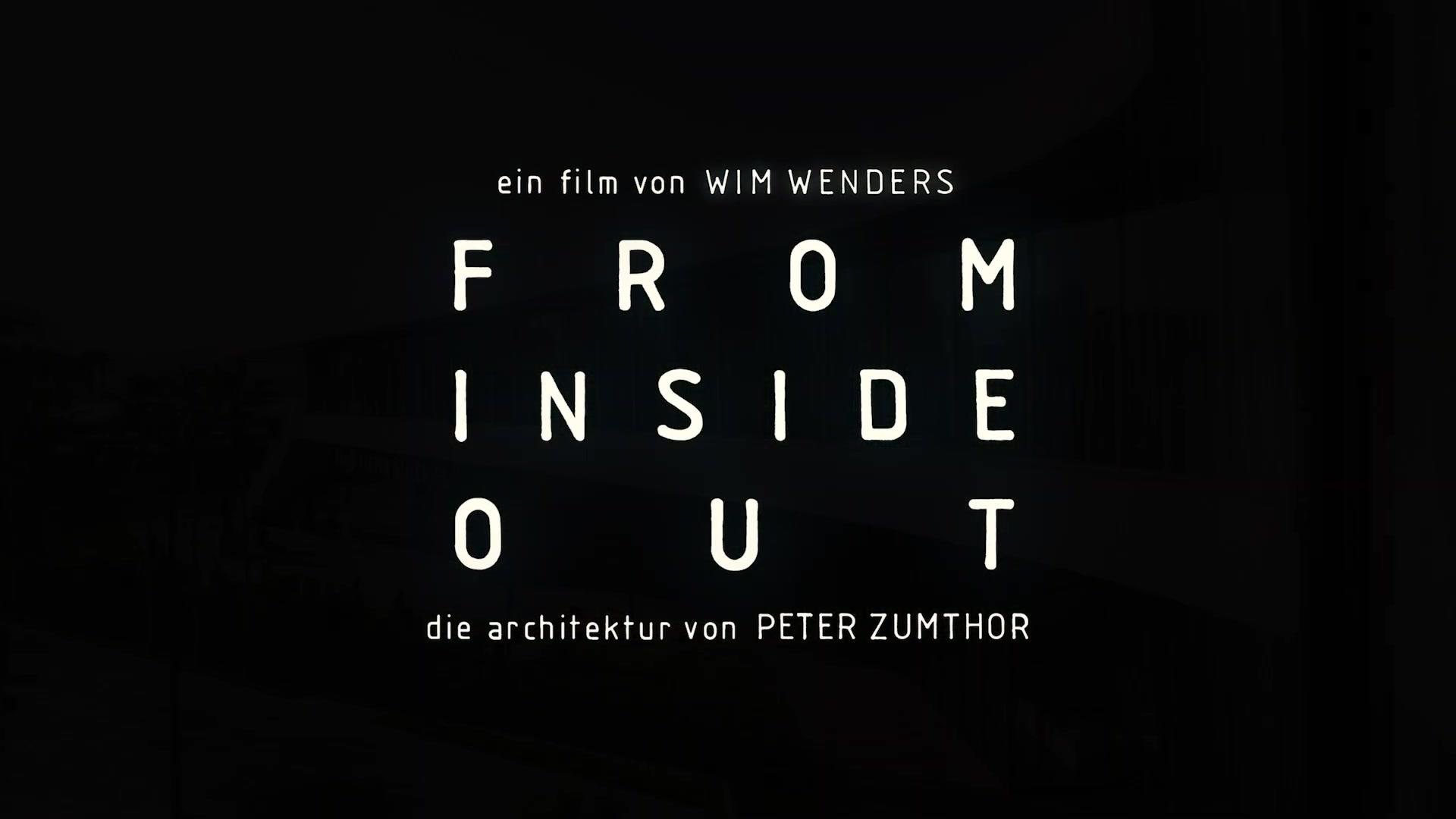 From Inside Out - Die Architektur von Peter Zumthor - Trailer - Deutsch - HD