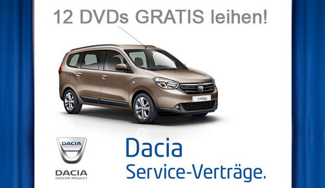 Kooperation mit Dacia: Dacia kooperiert mit Video Buster