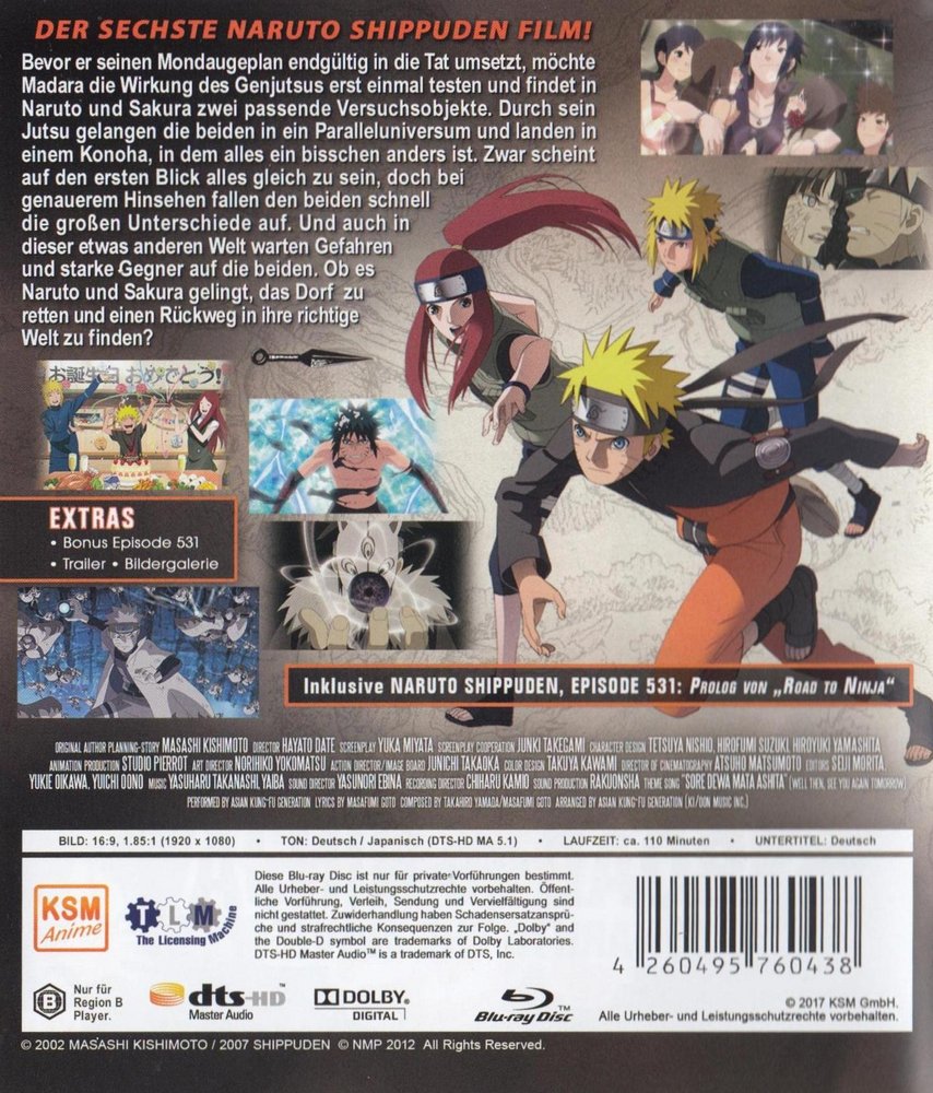 Naruto Shippuden Road to Ninja: The Movie 6 (DVD)