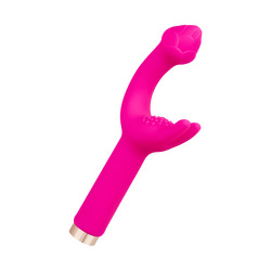 Rabbitvibrator aus Silikon, 18,7 cm