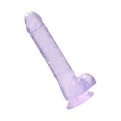 Crystal Clear - Dildo with Balls, 21 cm