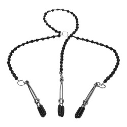 Y-Style Deluxe Beaded Nipple Clamps