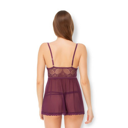Lace &amp; Mesh Babydoll, 2 Teile