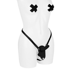 FF DOUBLE PENETRIX STRAP-ON BLACK