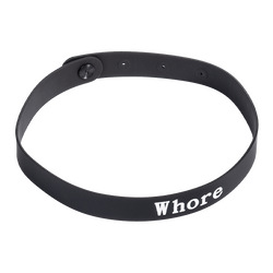 Halsband mit Aufschrift WHORE