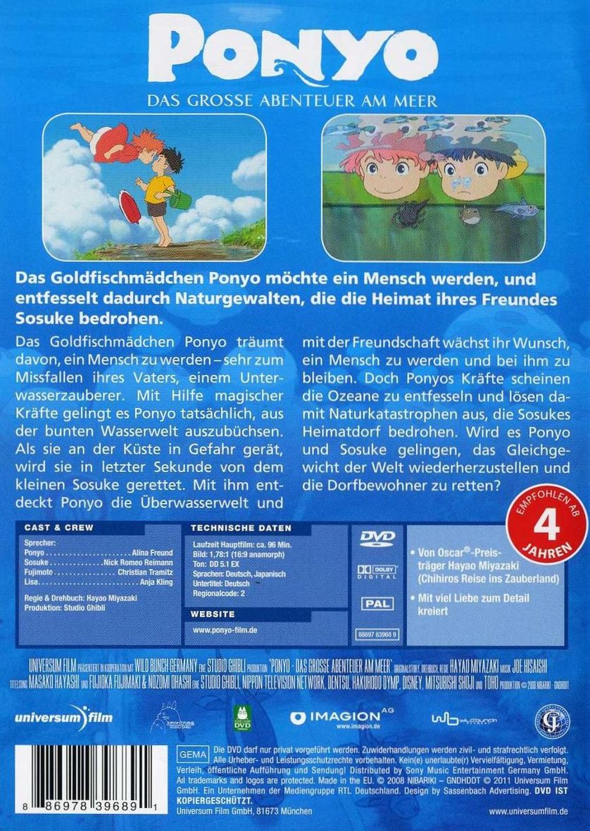 Ponyo – Das Große Abenteuer Am Meer Stream Ponyo – Das Große Abenteuer Am Meer Stream