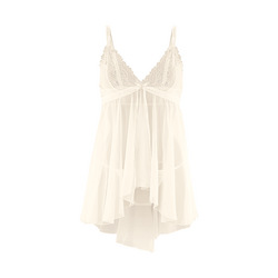 Elegantes Babydoll mit String, 2-teilig