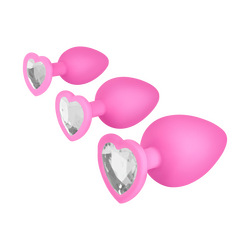 Bling Plugs, 7,5 - 9,5 cm, 3 Teile