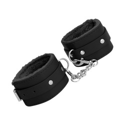 Plush Leather Handcuffs