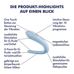 Satisfyer Double Classic aus Silikon, 10 cm