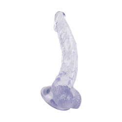 Naturdildo mit Saugfuß, 22 cm