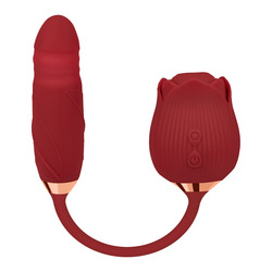 2-in-1 Vibrator Suck &amp; Thrust, 30 cm