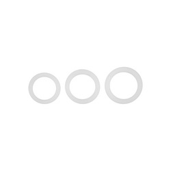 Penisring-Set aus Silikon, 3,5   5,1 cm