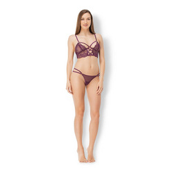Lace Bralette &amp; Panty Set, 2 Teile