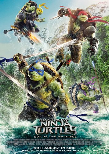 Teenage Mutant Ninja Turtles 2 - Out of the Shadows - Poster 1