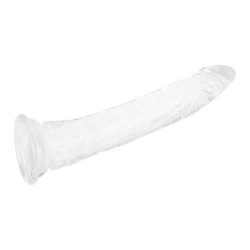 Transparenter Naturdildo mit Saugfuß, 25 cm