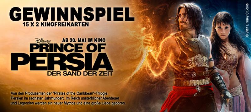 Prince of Persia Gewinnspiel: Freikarten, Games und der magische Sand der Zeit