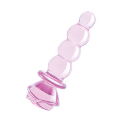 Glaze Glass - Rosebud Beaded Plug, 14 cm