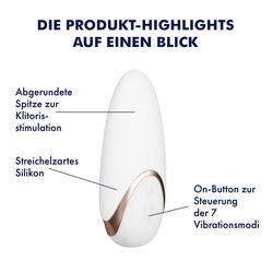 Auflegevibrator mit Silikon-Button, 11 cm