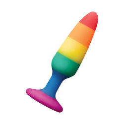 Rainbow Anal Plug, 14 cm