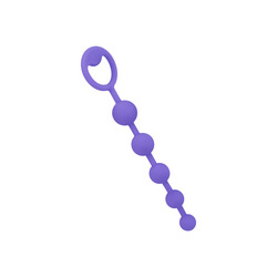Analkette aus Silikon, 20,5 cm