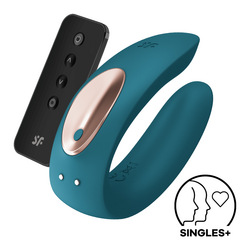 Satisfyer Double Plus aus Silikon, 9 cm