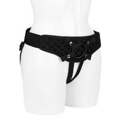 Gepolsterter Strap-On mit Herzmuster, 4 Teile