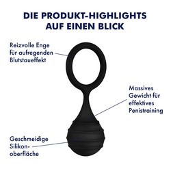 Massives Penisgewicht aus Silikon, 4,5 - 6,5 cm