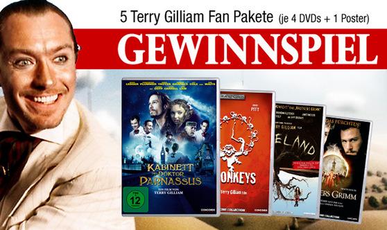 Terry Gilliam Gewinnspiel: Fantastische Filme eines fanatischen Regisseurs
