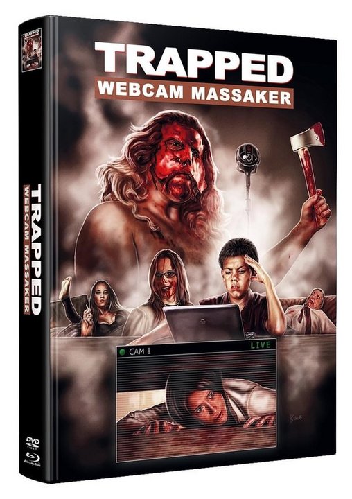 Trapped - Webcam Massaker - wattiertes Mediabook - Limited Edition auf 100 Stück (Blu-ray Disc)
