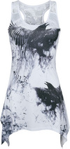 Innocent Crow Shade Lace Panel Vest Top grau schwarz powered by EMP (Top)