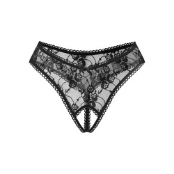 Sexy Ouvert-String mit Ziernaht und Spitze