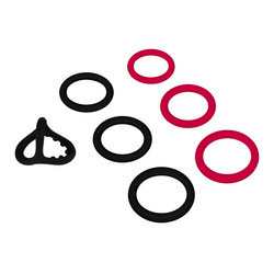 Penis- und Hodenring-Set aus Silikon, 7 tlg.
