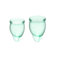 Satisfyer Feel Confident - Menstrual Cup Set, 15 &amp; 20 ml