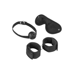Bondage-Set mit Ball knebel, 3 Teile