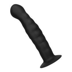 Gerillter Analdildo aus Silikon, 14,5 cm