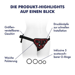 Romantisches Strap-On Geschirr