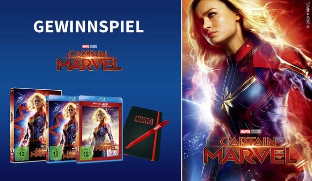 Gewinnspiel CAPTAIN MARVEL: Wir verschenken Captain Marvel Fanpakete!