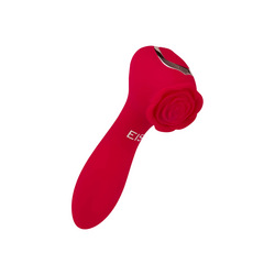 Rosenförmiger Doppelvibrator aus Silikon, 12,5 cm