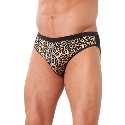 Sexy Leoparden-Slip mit Reiß verschluss