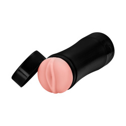 Vagina-Masturbator mit Vibration, 19 cm