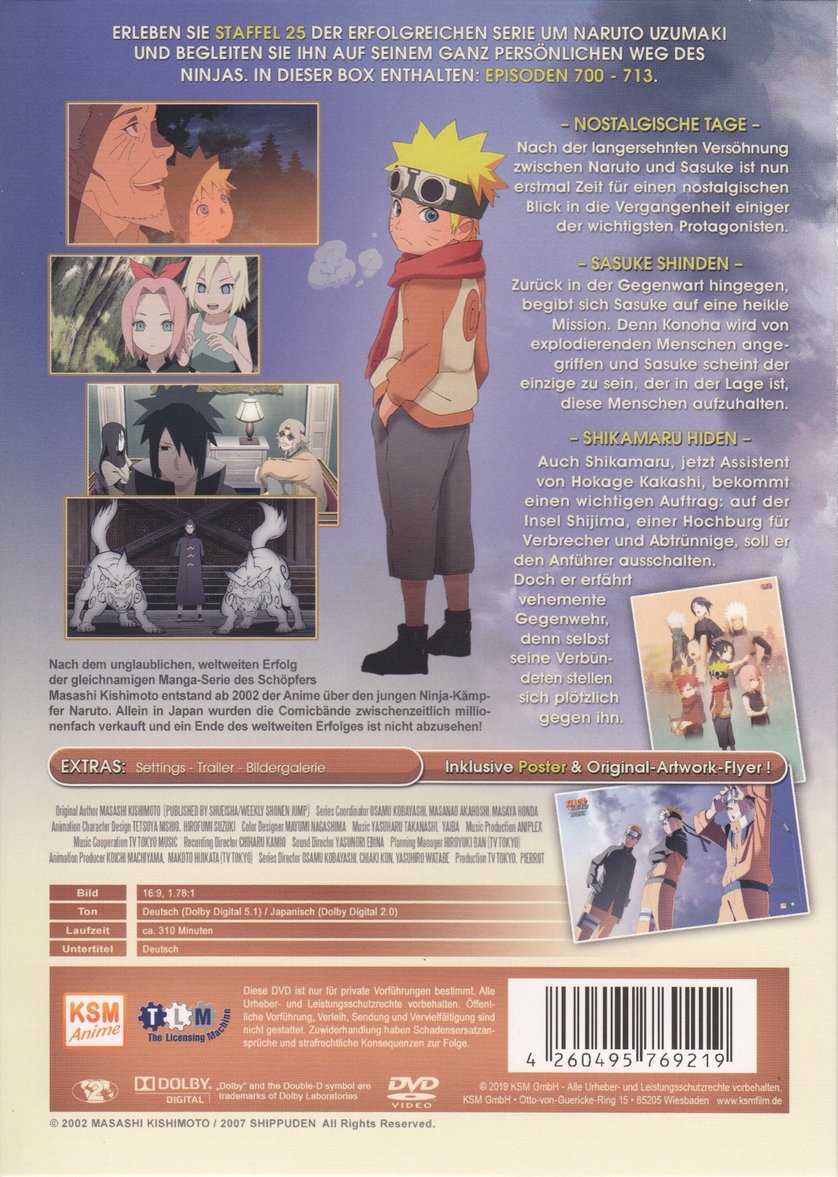 Naruto Shippuden Staffel 25 Dvd Oder Blu Ray Leihen Videobuster De