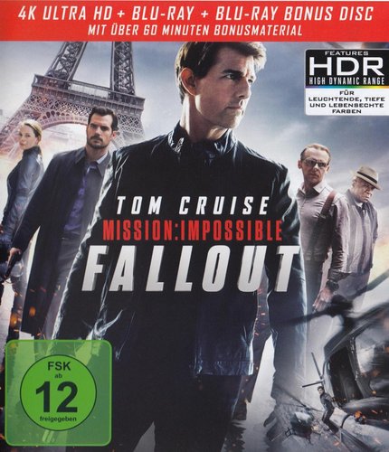 Mission Impossible 6 - Fallout (4K UHD), gebraucht, ohne Cover