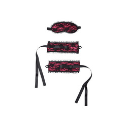 Fesselset mit Augenmaske, 3 Teile