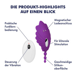 Süßer Silikon Auflegevibrator, 11 cm