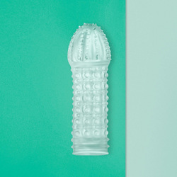 Penishülle mit sinnlichen Noppen, 15 cm